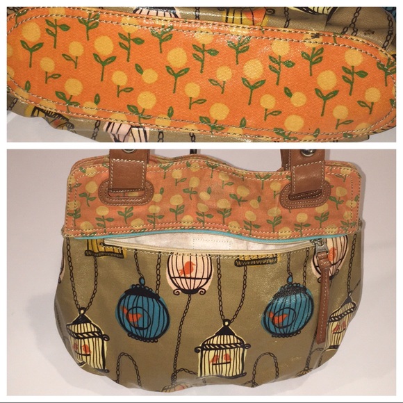 FOSSIL Key•Per birdcage canvas/coated canvas bag - Picture 4 of 8